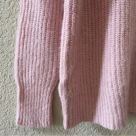J. Crew Sweater Turtleneck Wool Alpaca Cozy  Brushed Yarn Casual Classic Pink S - Picture 9 of 13